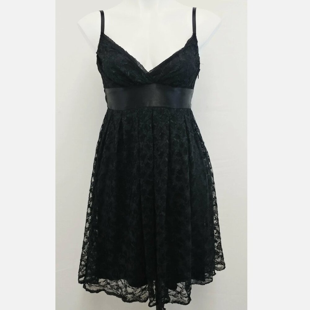 Necessary Objects Black Lace Whimsigoth Party Dress, Size X-Small -g45